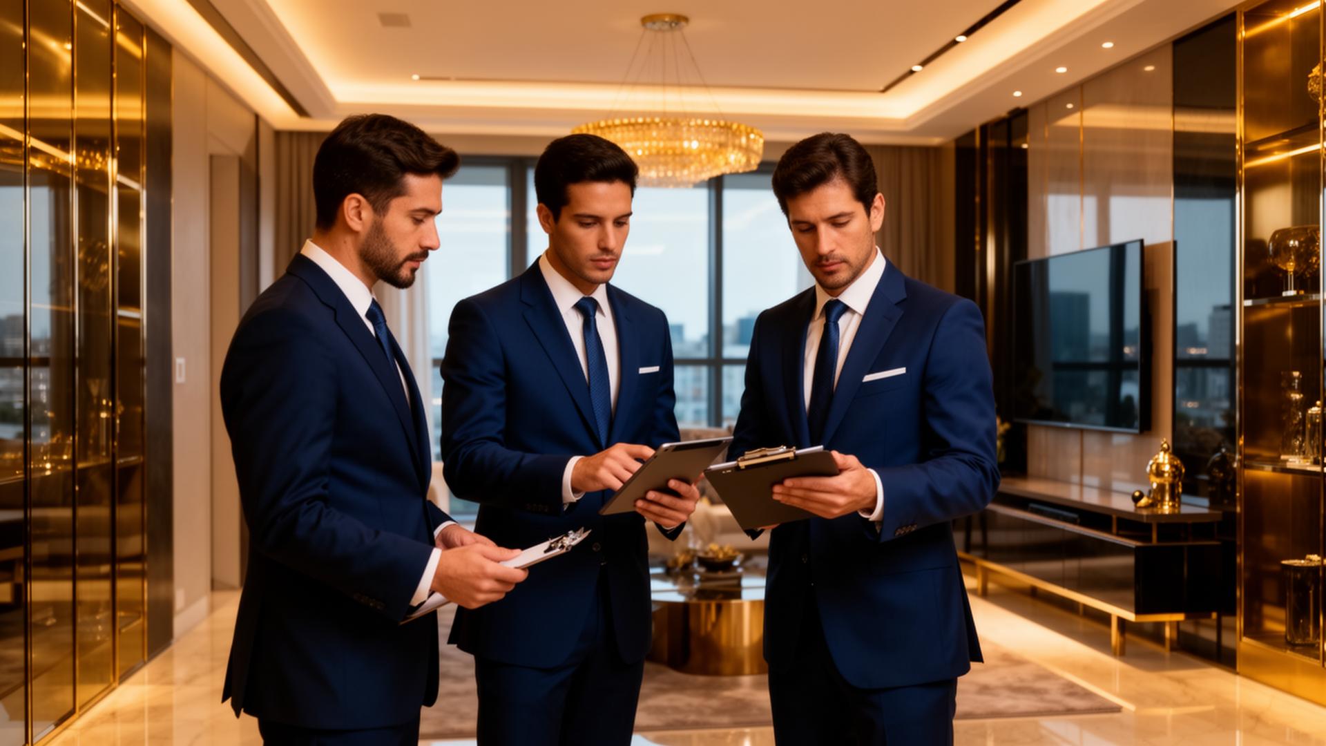 Equipe Veritas realizando vistoria em imóvel